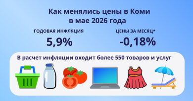 Инфляция в Коми замедлилась